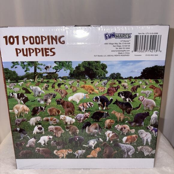 Funwares 101 Pooping Puppies 1000 Piece Jigsaw Puzzle Dog Gift NEW sealed - Picture 5 of 6